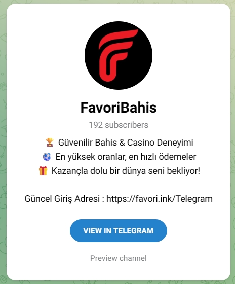 favoribahis telegram