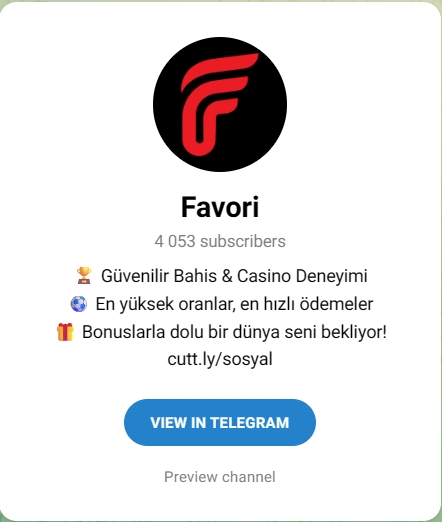 Favoribahis telegram